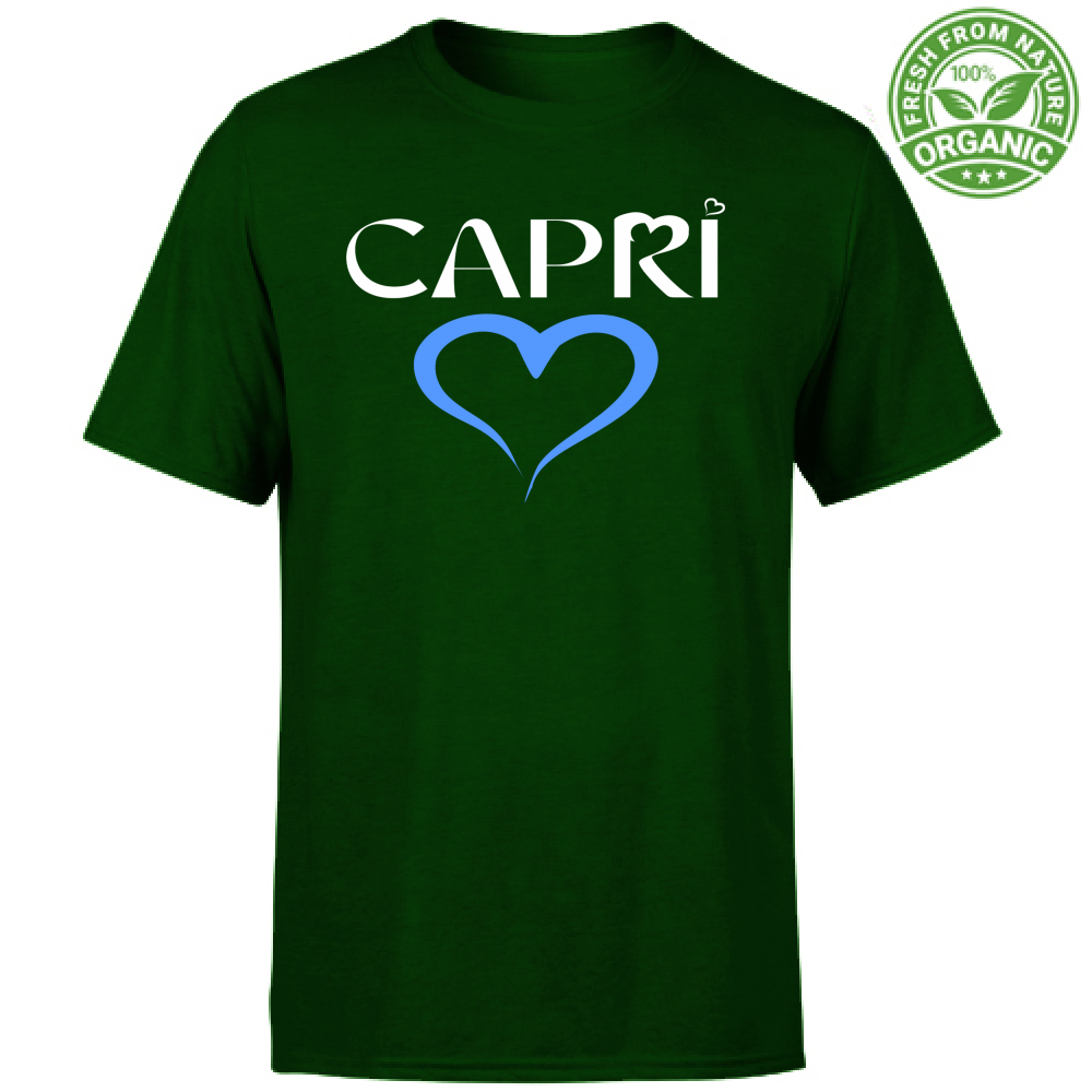 Unisex Organic T-Shirt CAPRI BLUE HEART