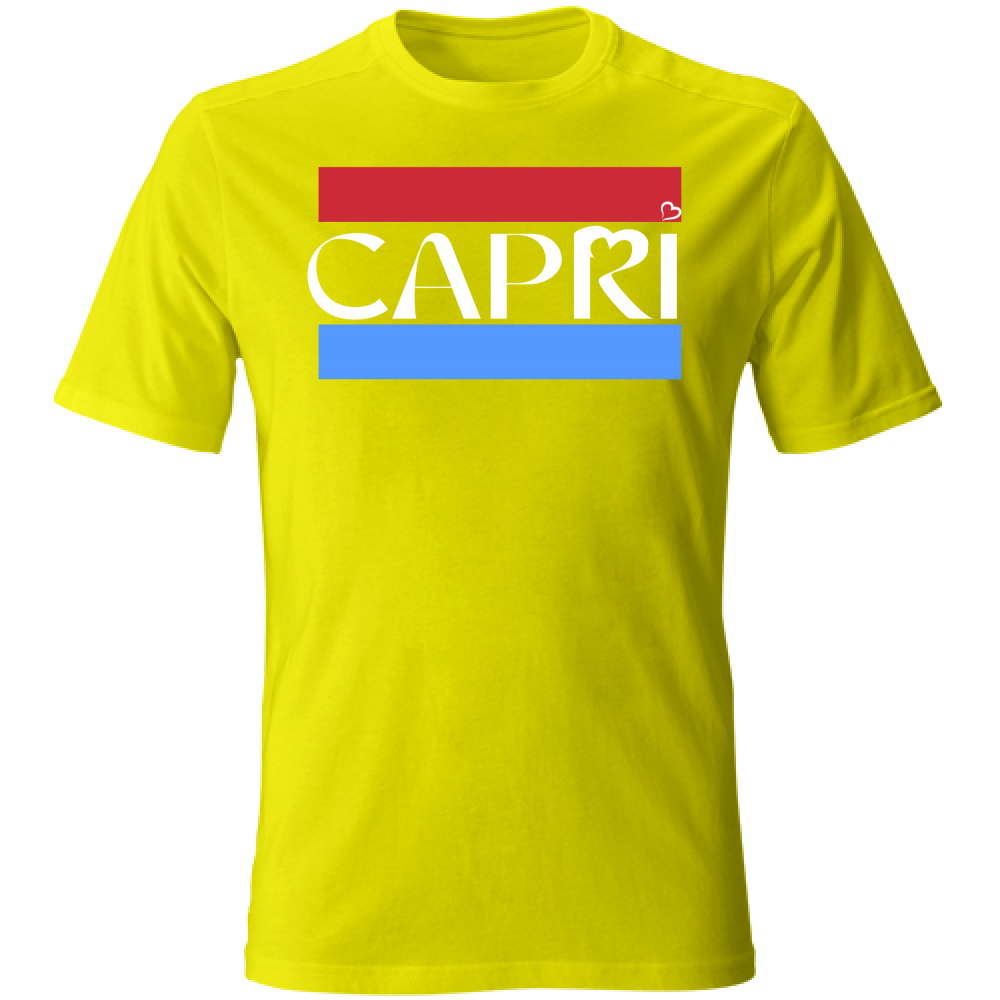 T-Shirt Bambino CAPRI FASCIA ROSSO BLUE BIANCO
