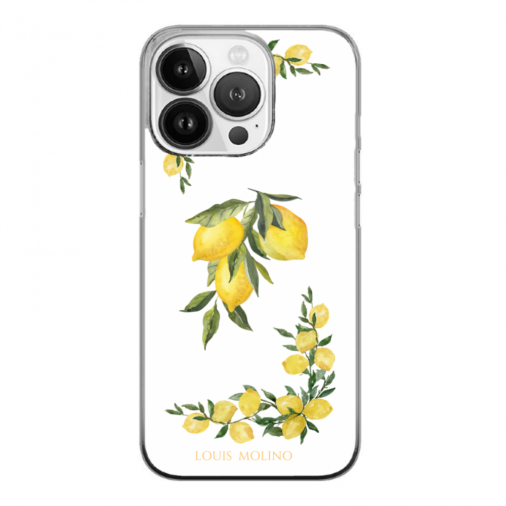 Rubber Cover iPhone 15 Pro LEMON PAINT CAPRI