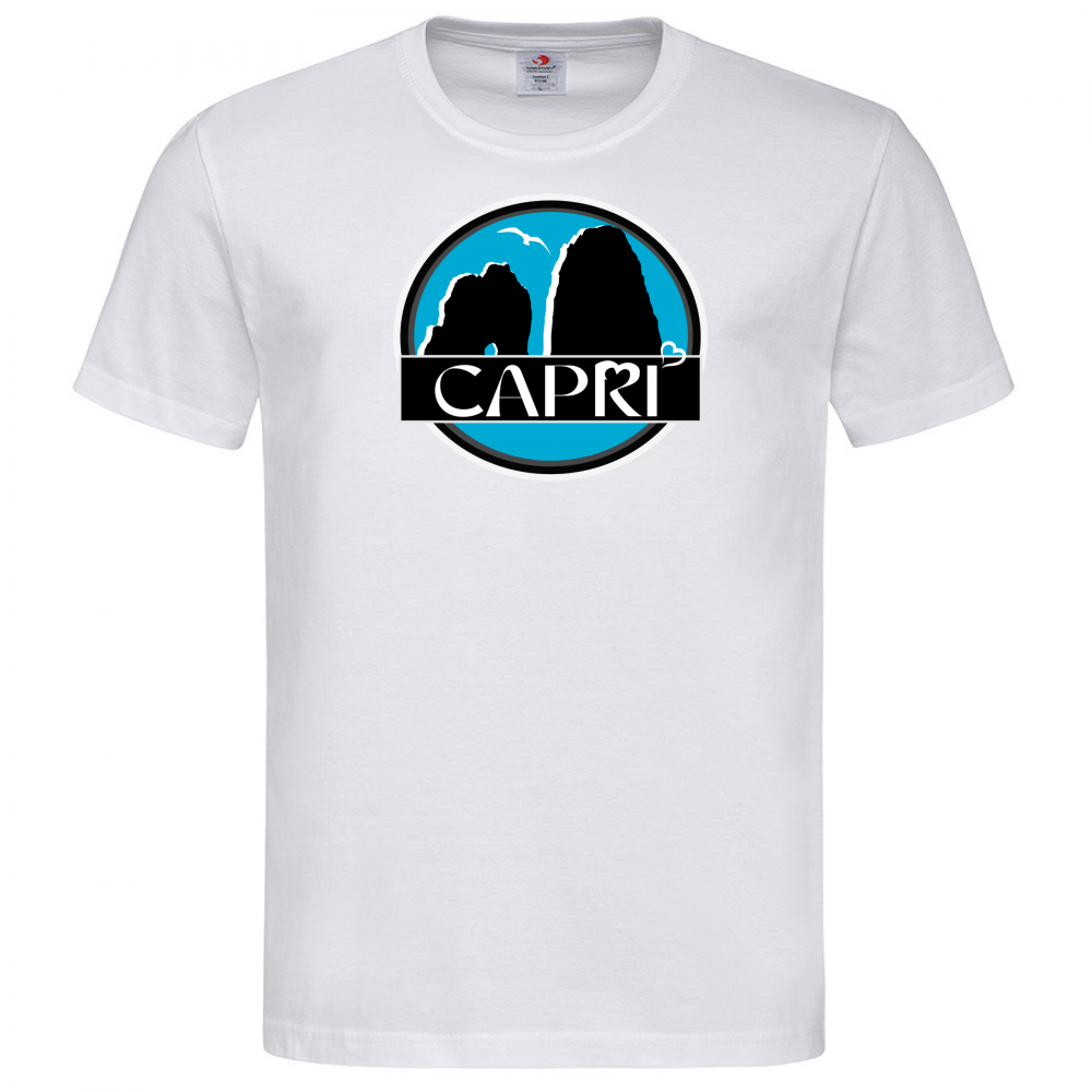 T-Shirt Men Premium CAPRI MAGIC CIRCLE WITH FARAGLIONI