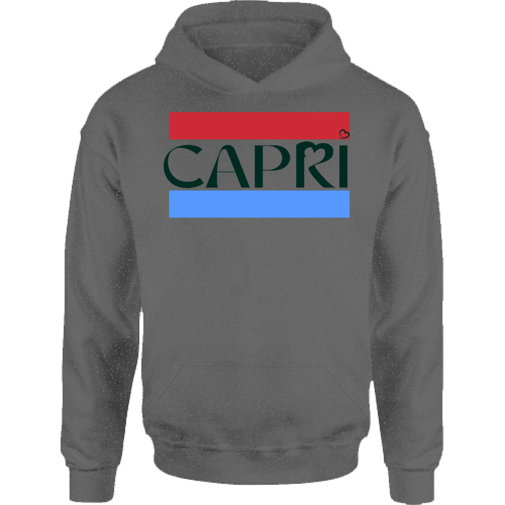 Children's Hoodie CAPRI RED BLUE BAND BLACK WRITING