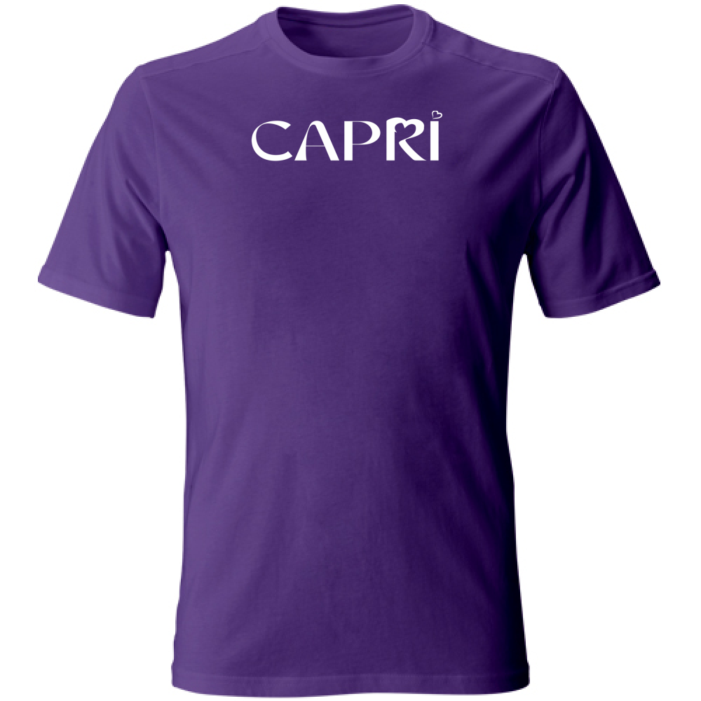 Unisex T-Shirt CAPRI MINIMAL WHITE WRITING