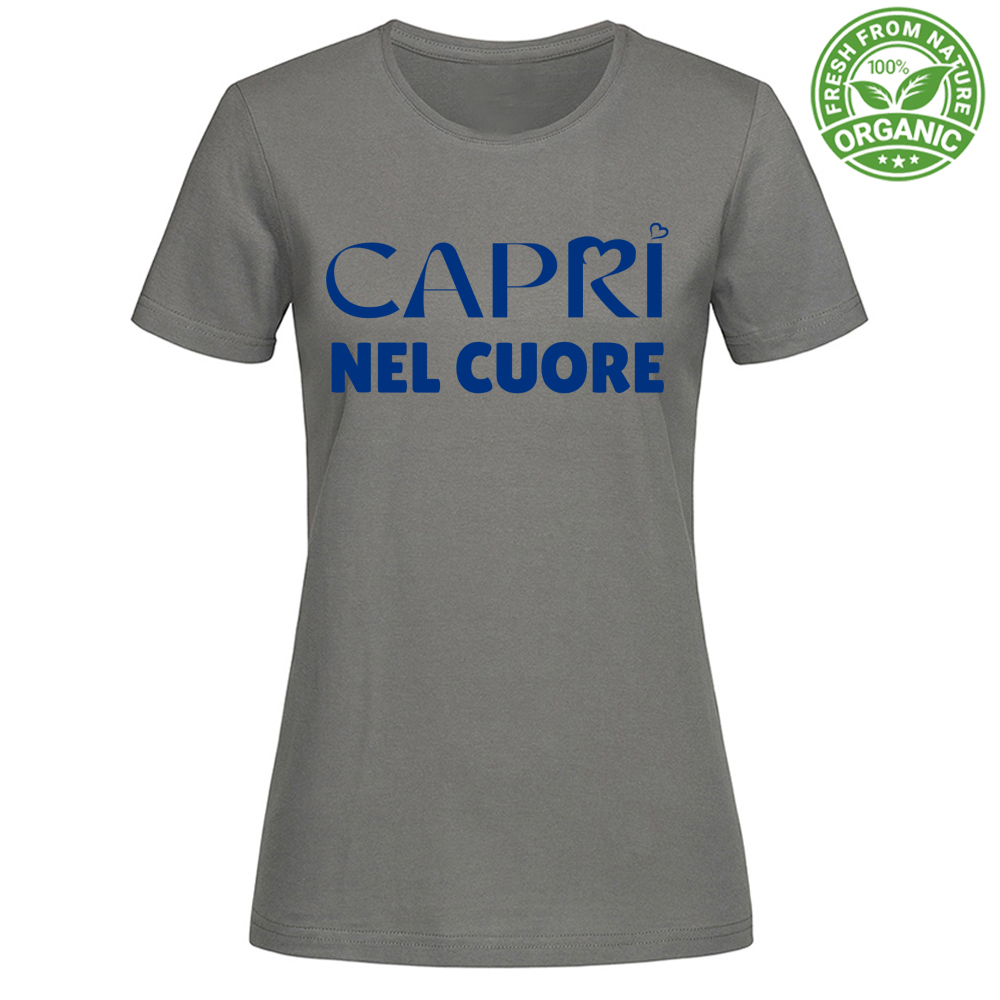 T-Shirt Woman Organic Capri In The Heart