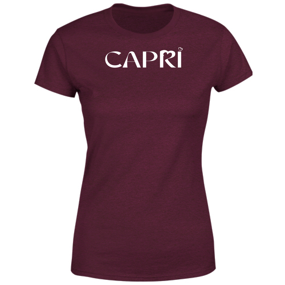 Women's T-Shirt CAPRI MINIMAL WHITE WRITING