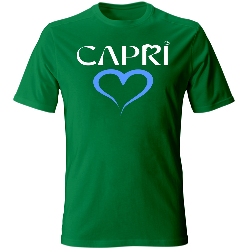 T-Shirt Unisex CAPRI CUORE AZZURRO