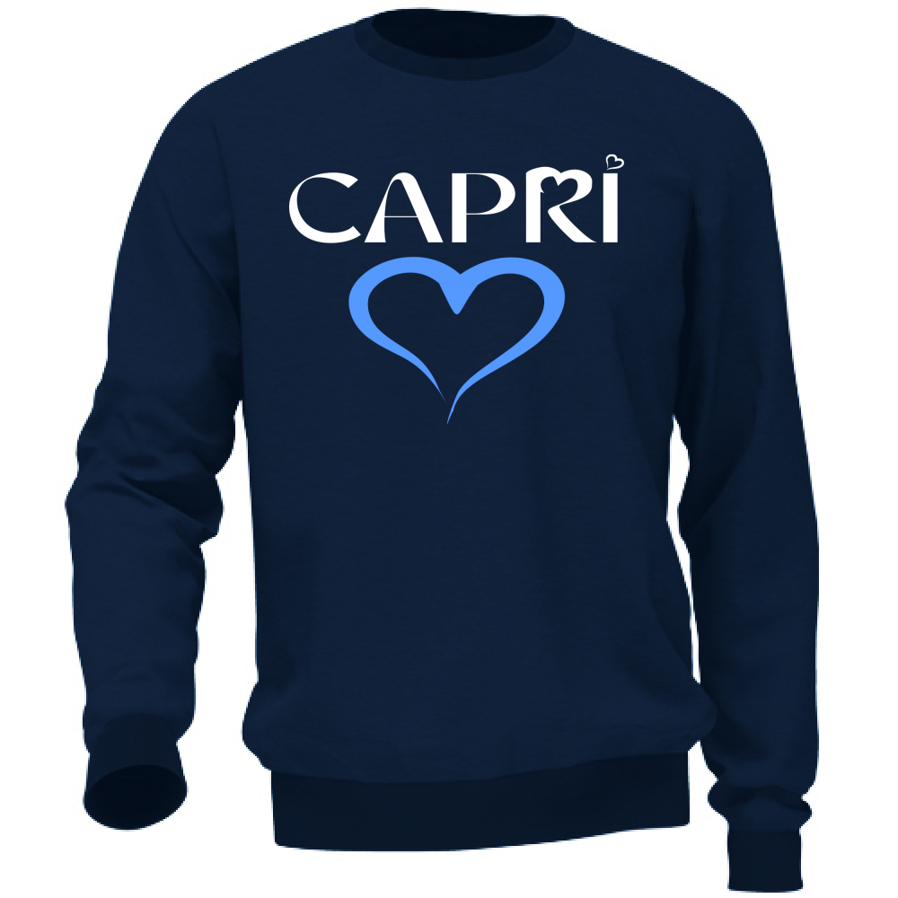 Unisex Sweatshirt CAPRI HEART BLUE