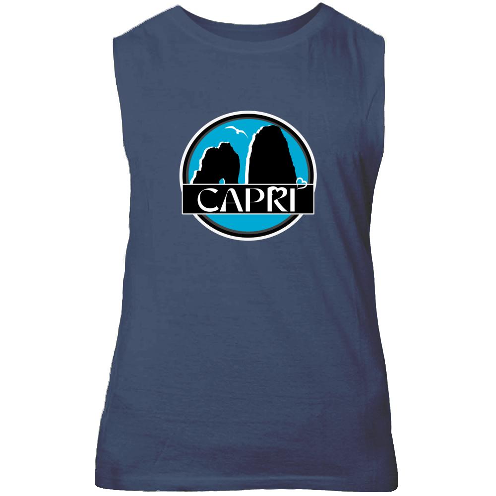 Canotta Unisex CAPRI CERCHIO MAGICO CON  FARAGLIONI