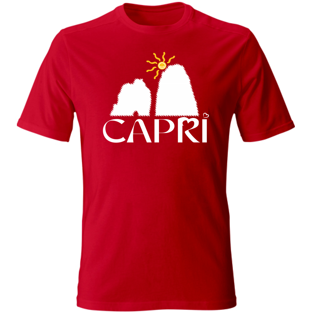 T-Shirt Kids CAPRI HAPPY FARAGLIONI WHITE