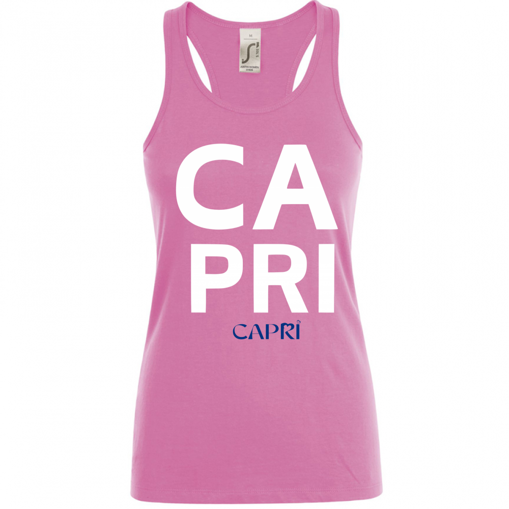 Women's Tank Top CAPRI DESIGN WHITE WRITING