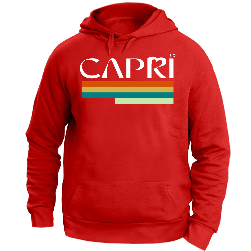 Unisex Hoodie CAPRI TECHNICOLOR WHITE WRITING