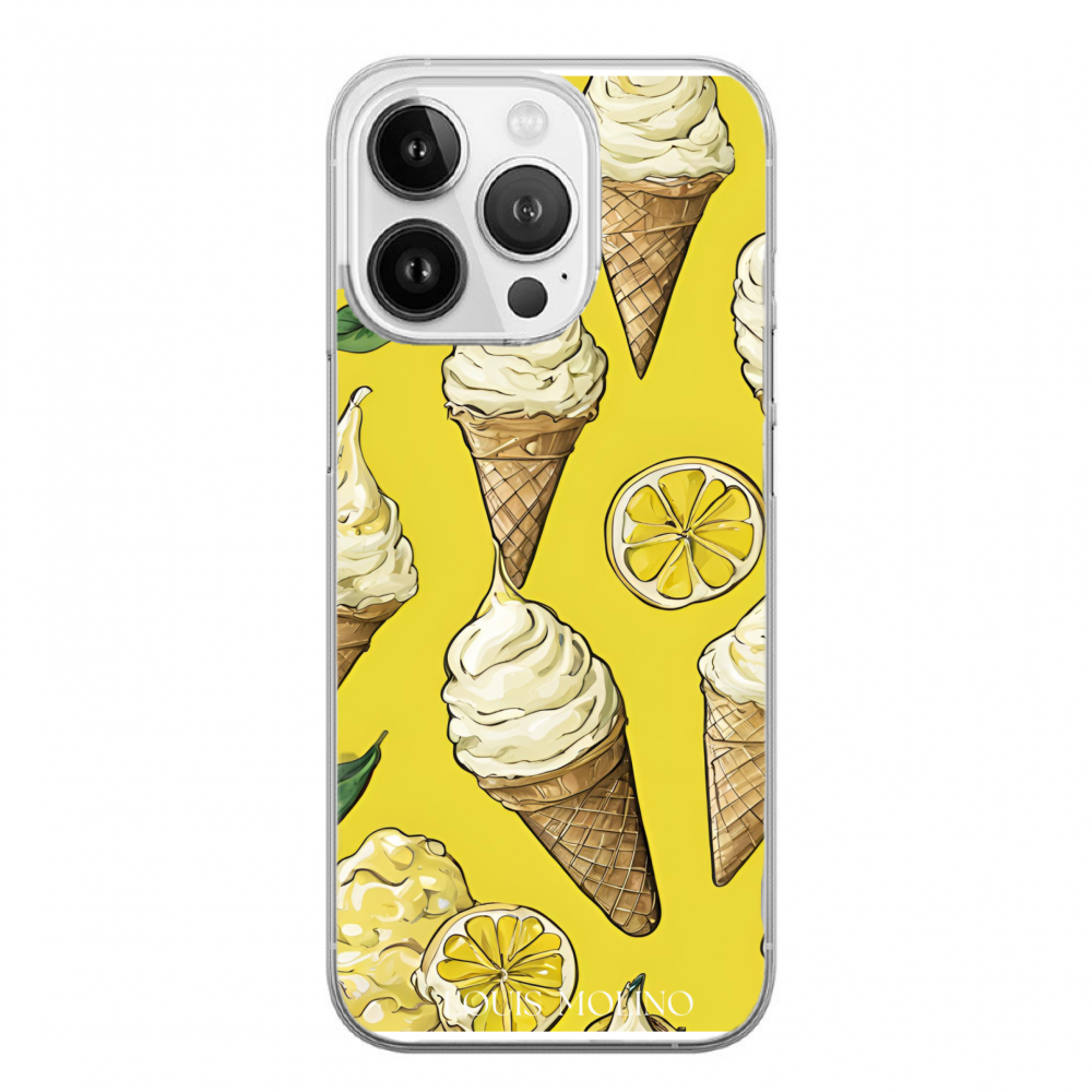 Rubber Cover iPhone 14 Pro Max LEMON ICE CREAM VINTAGE CAPRI