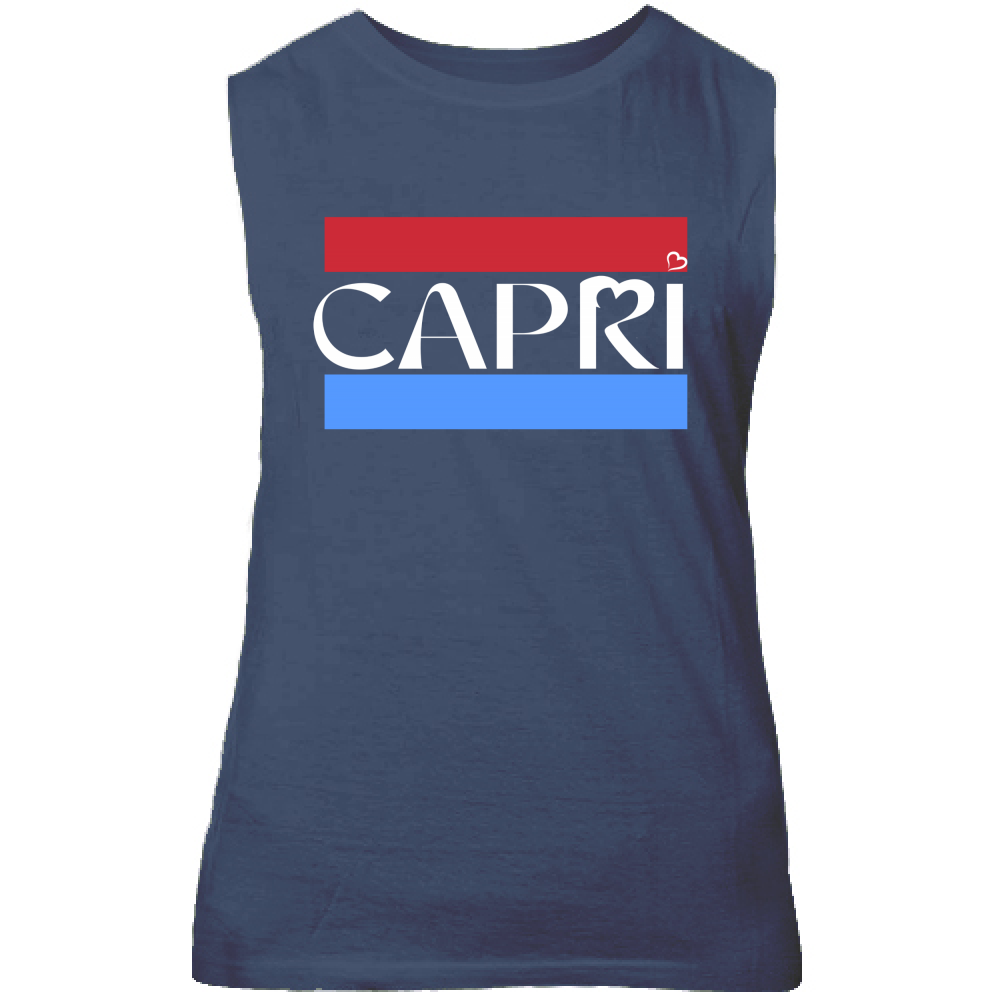 Canotta Unisex CAPRI FASCIA ROSSO BLUE BIANCO
