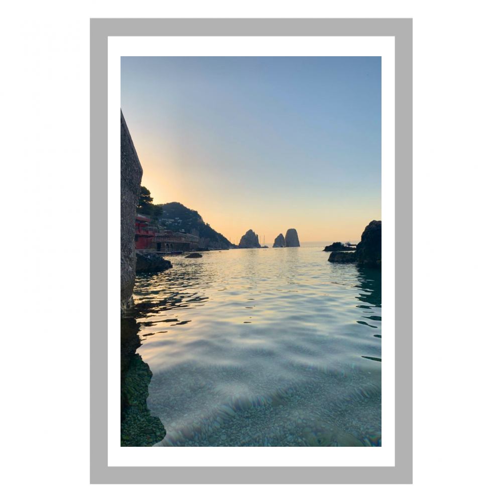 Poster con Cornice 40x60 Faraglioni da Sogno