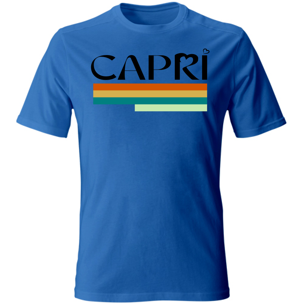 Unisex T-Shirt CAPRI TECHNICAL COLOR BLACK WRITING