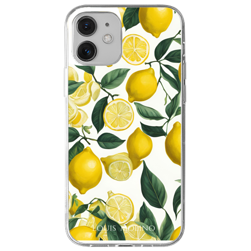 Cover Gomma iPhone 12 LEMON TREE CAPRI