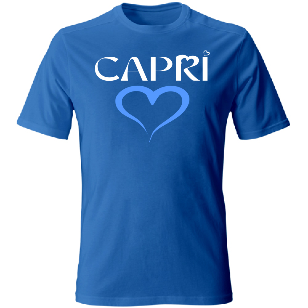 T-Shirt Bambino CAPRI CUORE AZZURRO