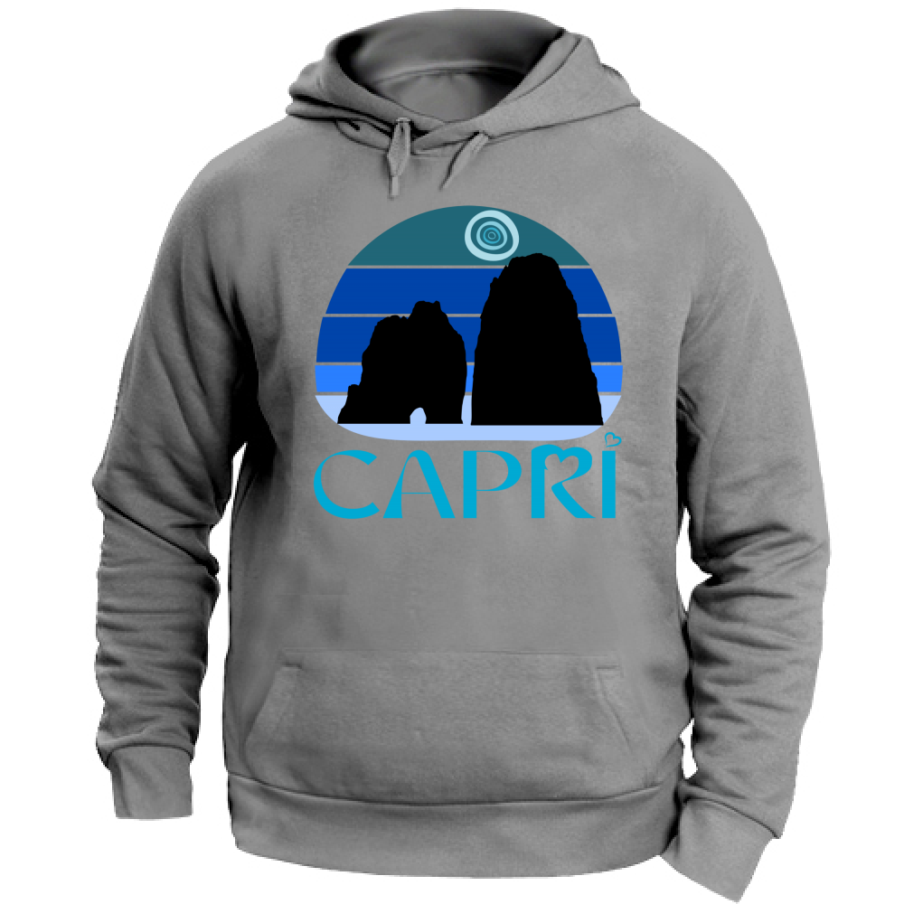 Unisex Hoodie CAPRI VINTAGE BLUE SUNSET