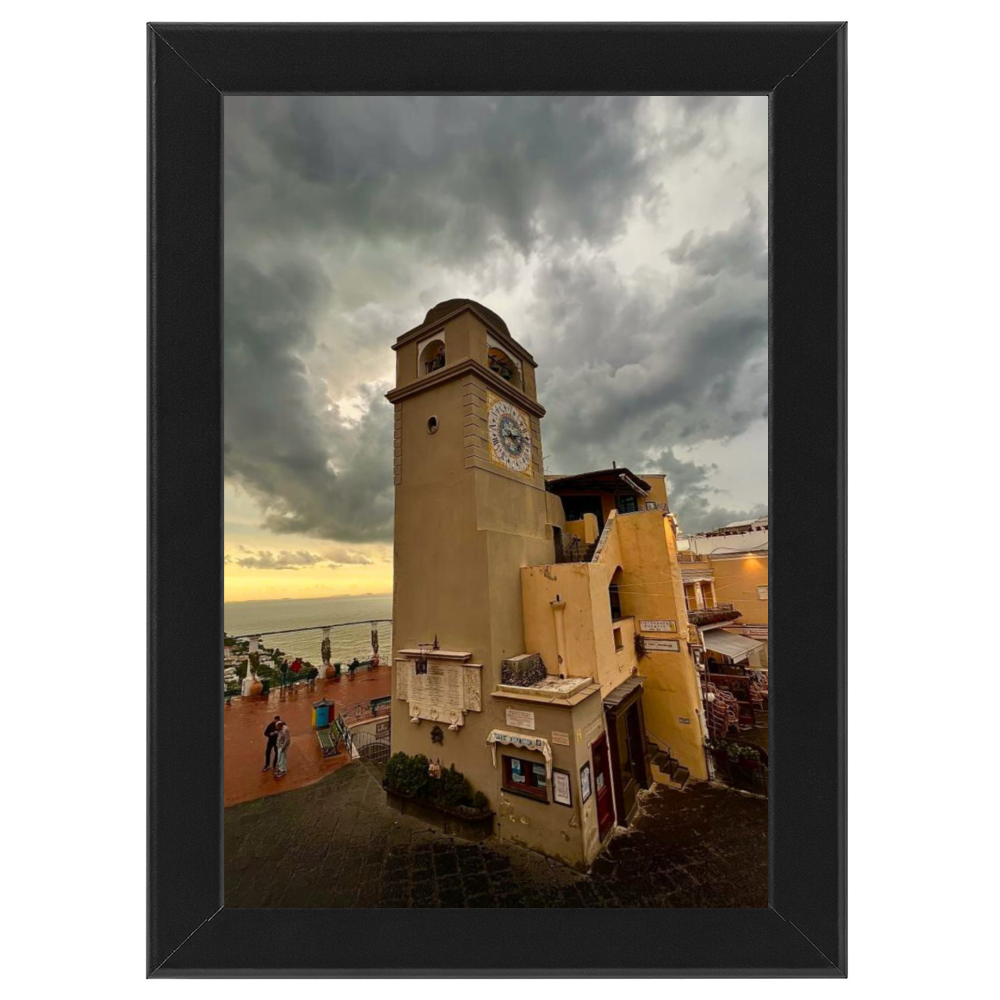 Poster con Cornice 40x60 Capri Piazzetta