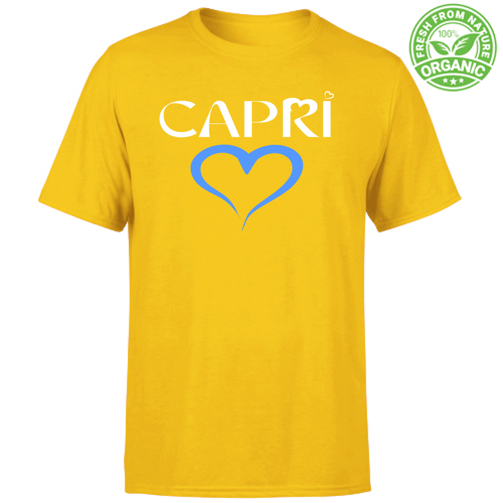 Unisex Organic T-Shirt CAPRI BLUE HEART