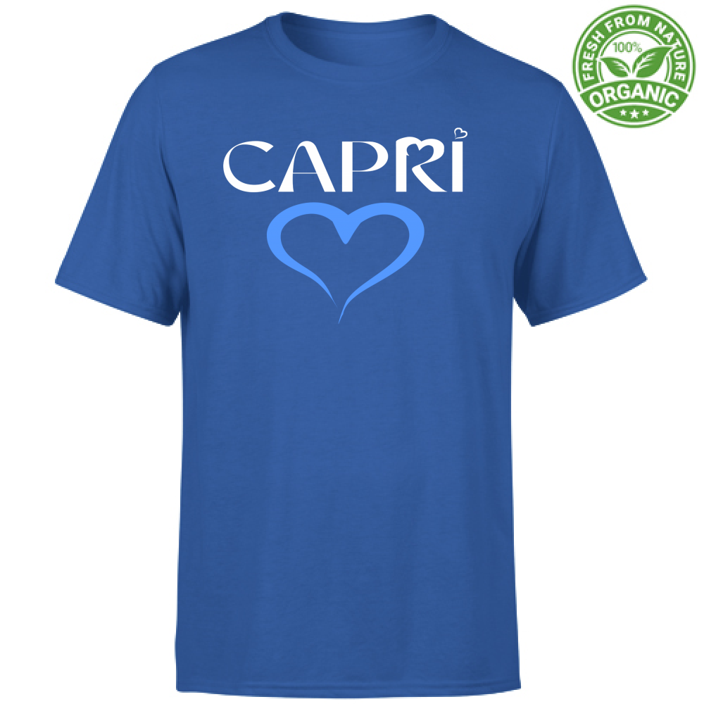 T-Shirt Bambino Organic CAPRI CUORE AZZURRO