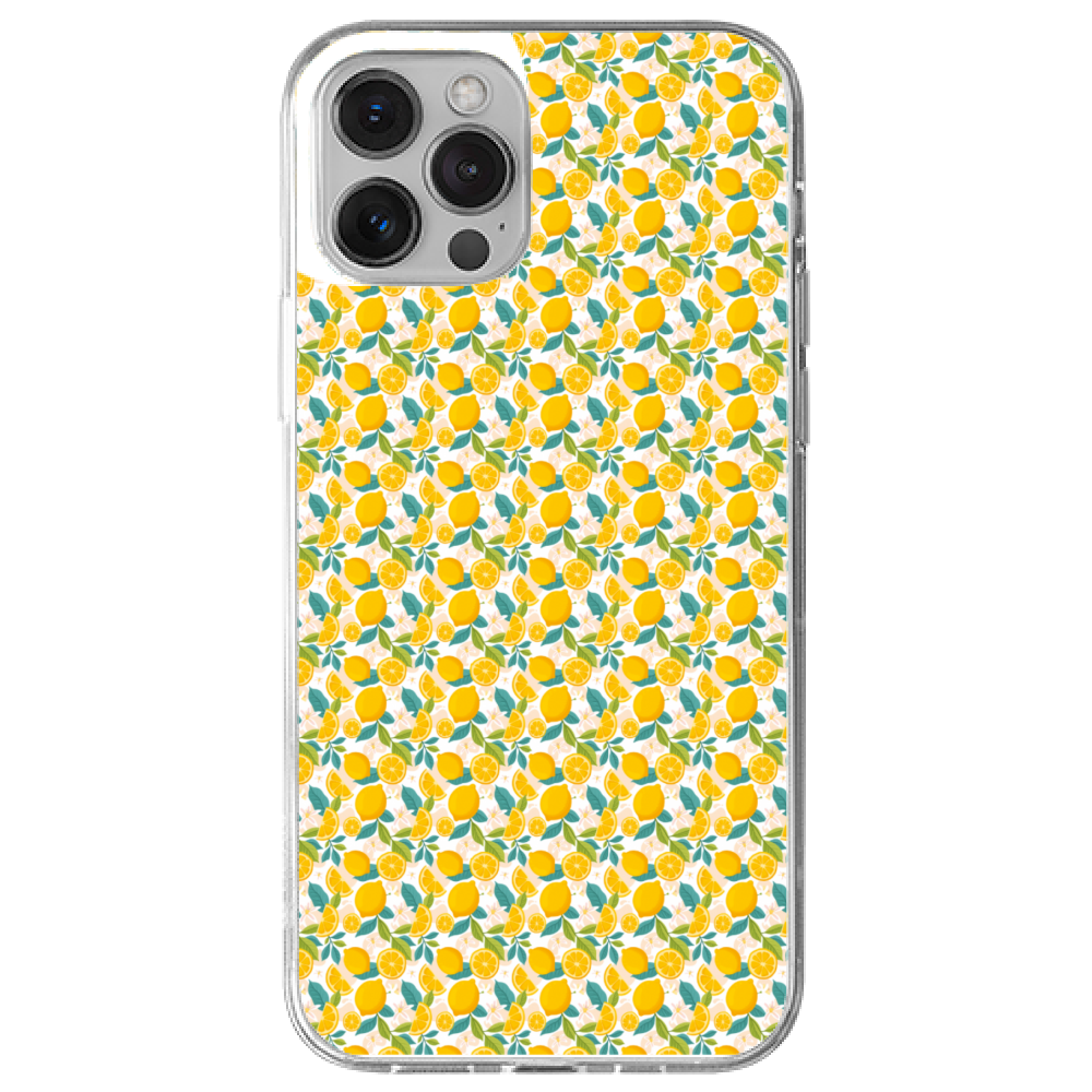 Cover Gomma iPhone 12 SMALL LEMON CAPRI