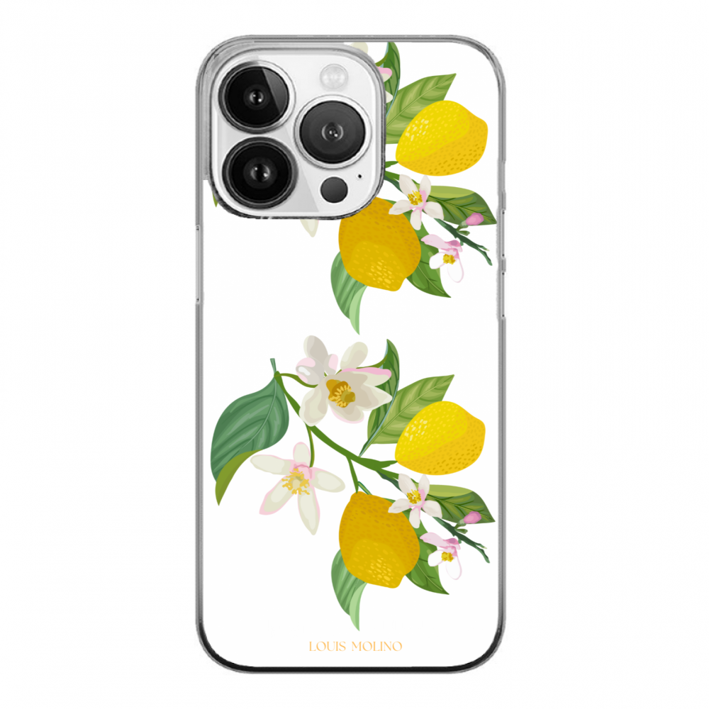 Cover Gomma iPhone 15 Pro LEMON FLOWER CAPRI