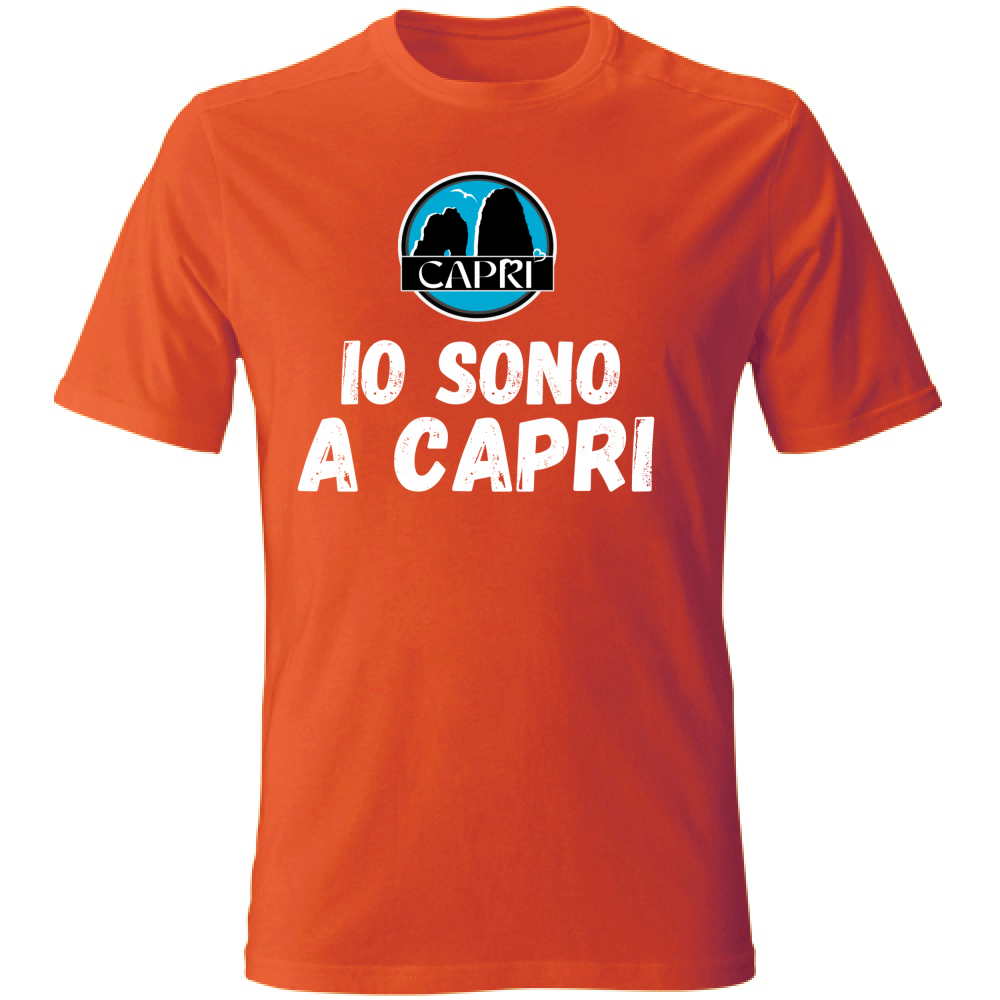 Unisex T-Shirt I AM IN CAPRI WHITE WRITING