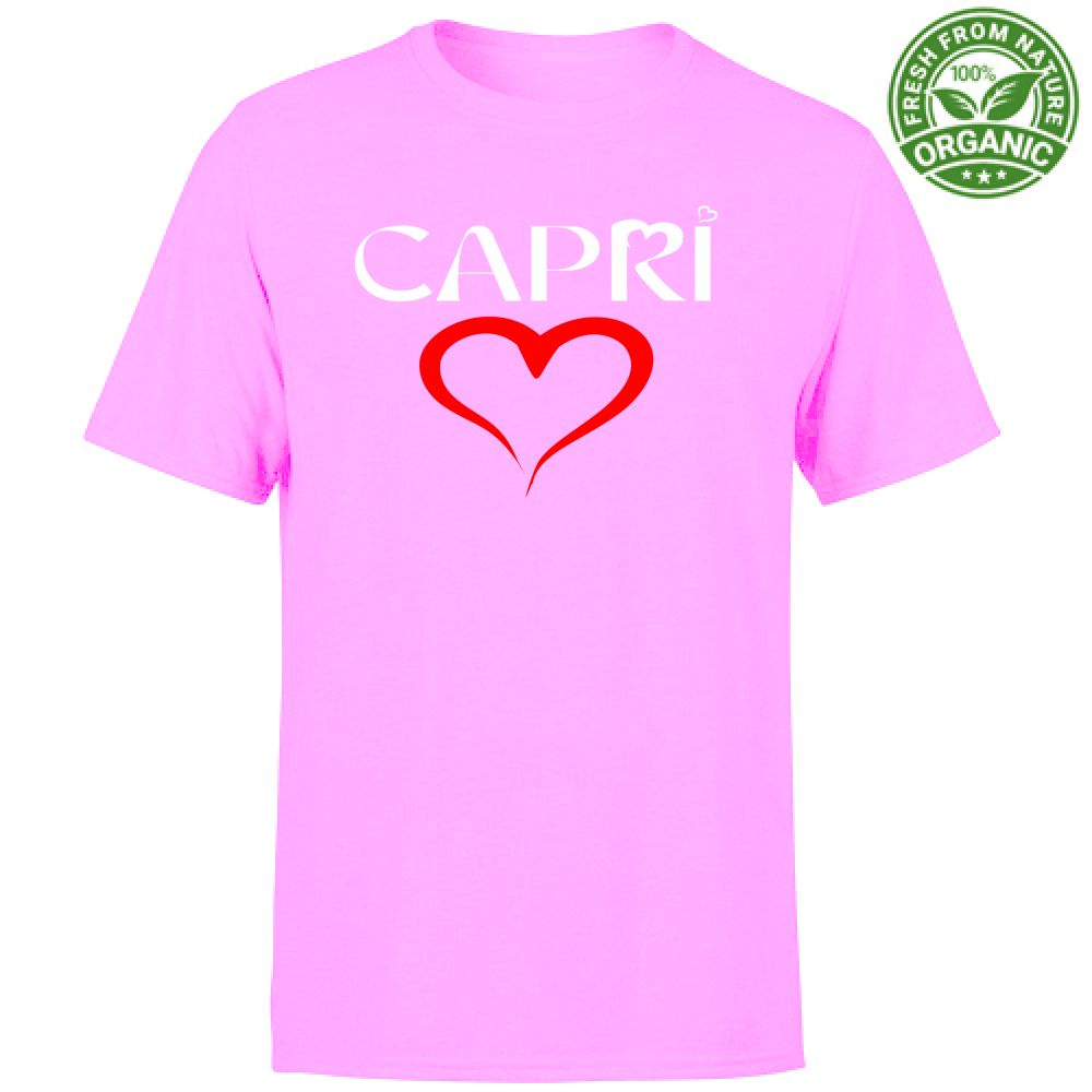 T-Shirt Unisex Organic CUORE CAPRI ROSSO