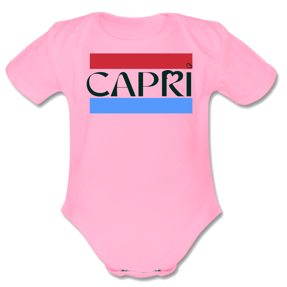Body Bambino CAPRI FASCIA ROSSO BLUE SCRITTA NERA