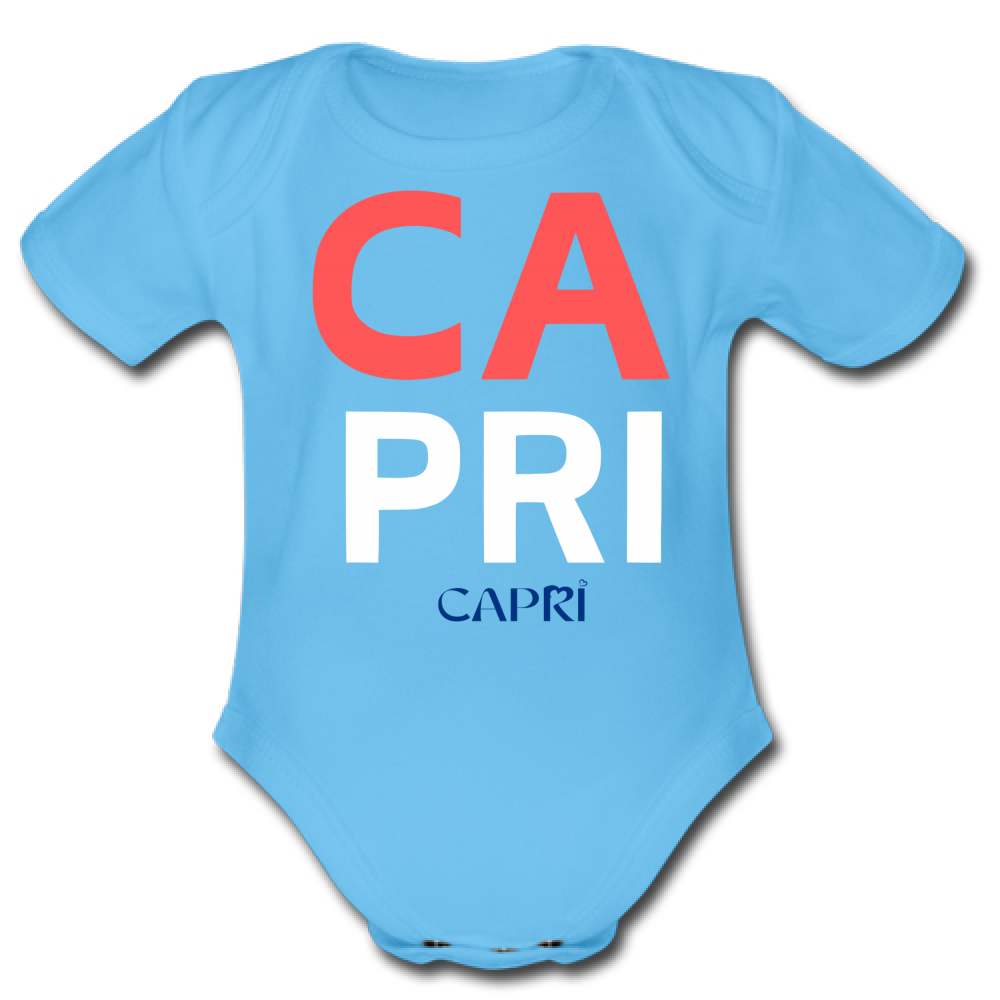 Body Bambino CAPRI DESIGN SCRITTA ROSSA