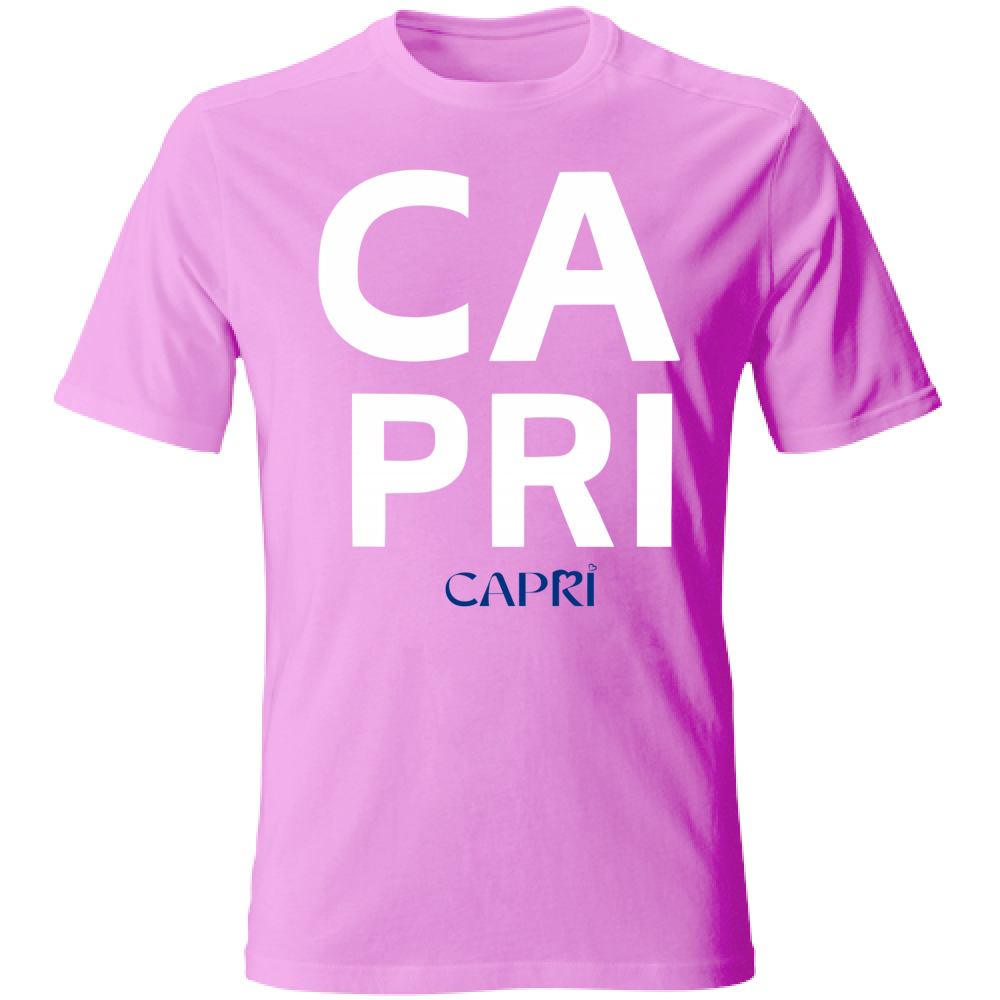 T-Shirt Bambino CAPRI DESIGN SCRITTA BIANCA