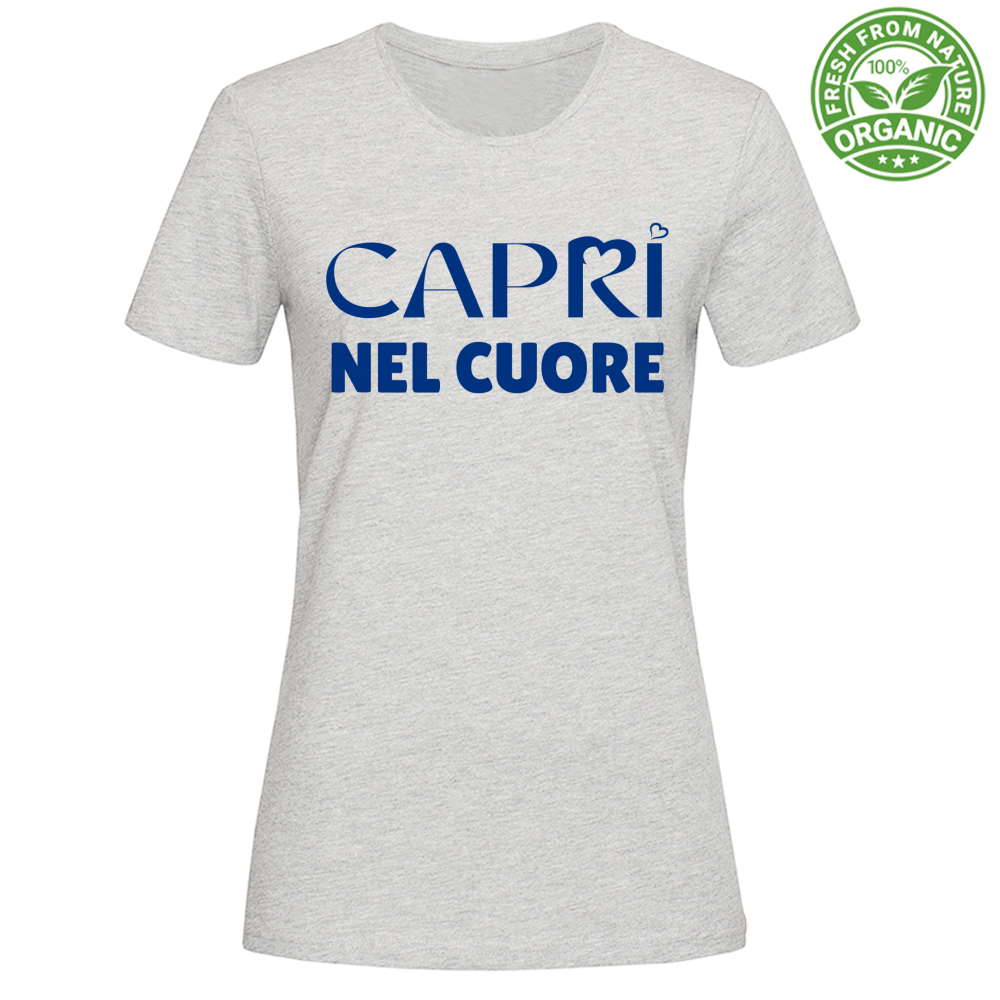 T-Shirt Woman Organic Capri In The Heart