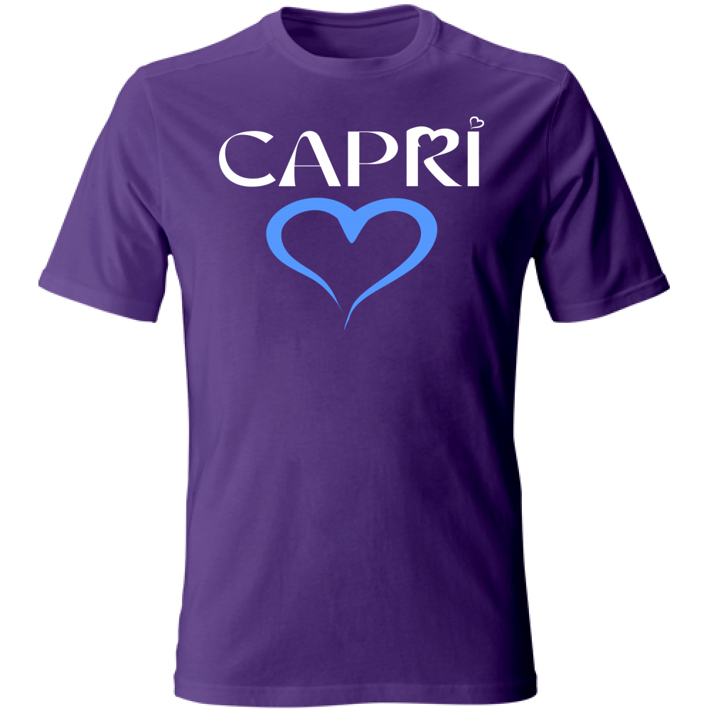 T-Shirt Unisex CAPRI CUORE AZZURRO