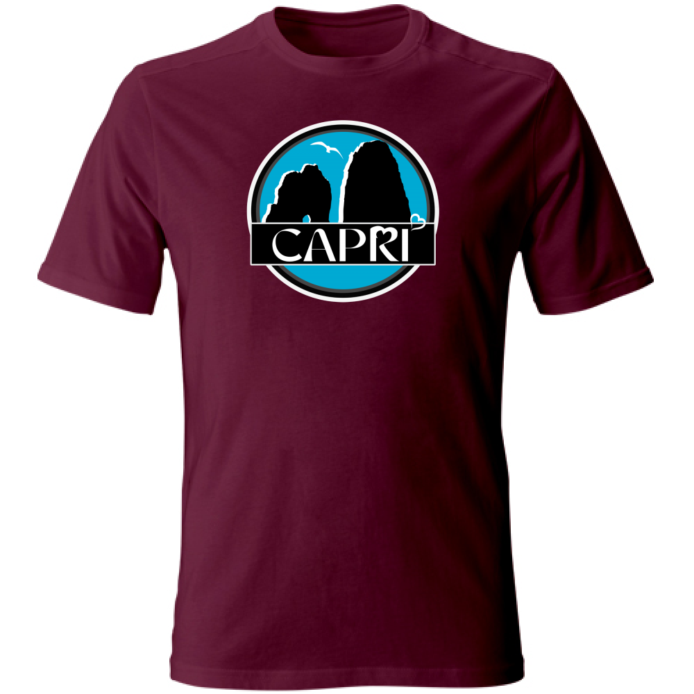 T-Shirt Unisex CAPRI CERCHIO MAGICO CON  FARAGLIONI
