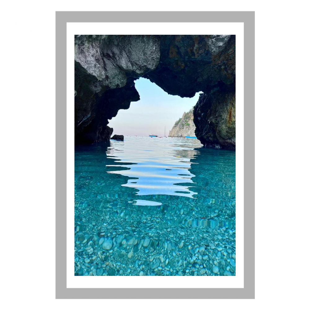 Poster con Cornice 40x60 Capri Emozioni Blu