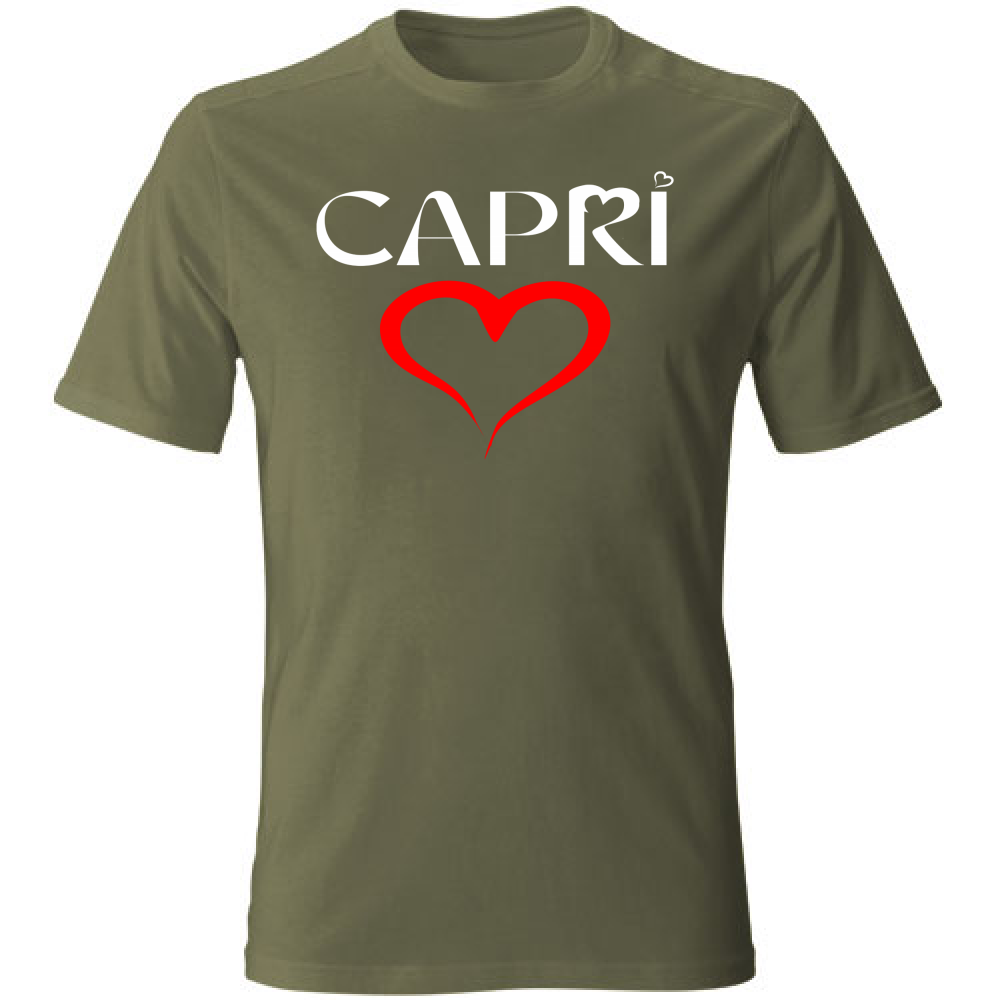 T-Shirt Bambino CUORE CAPRI ROSSO