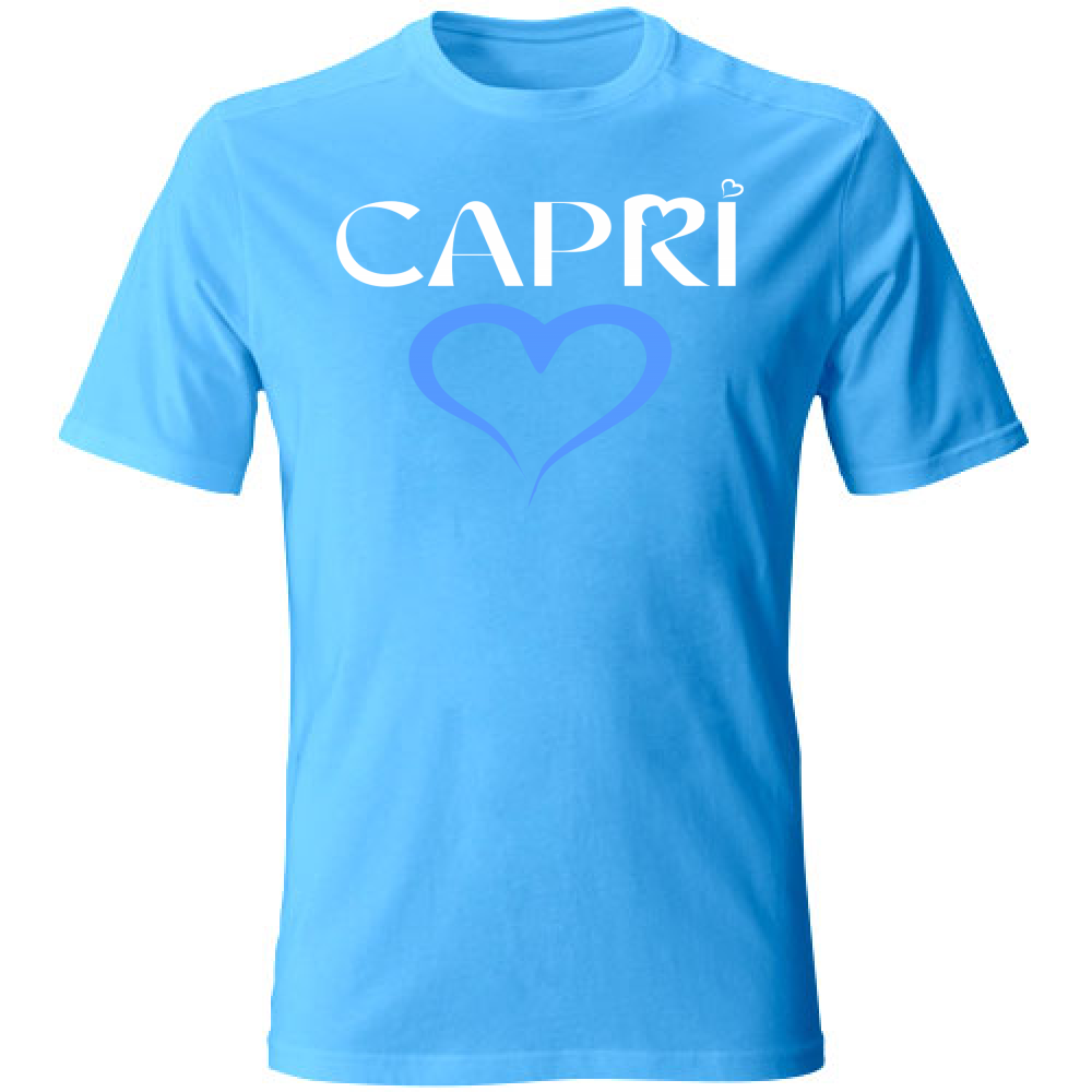 T-Shirt Bambino CAPRI CUORE AZZURRO