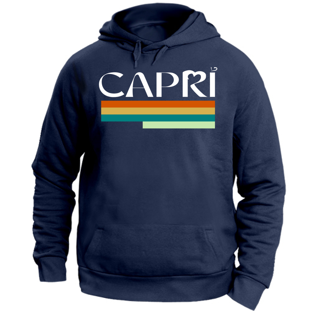 Unisex Hoodie CAPRI TECHNICOLOR WHITE WRITING