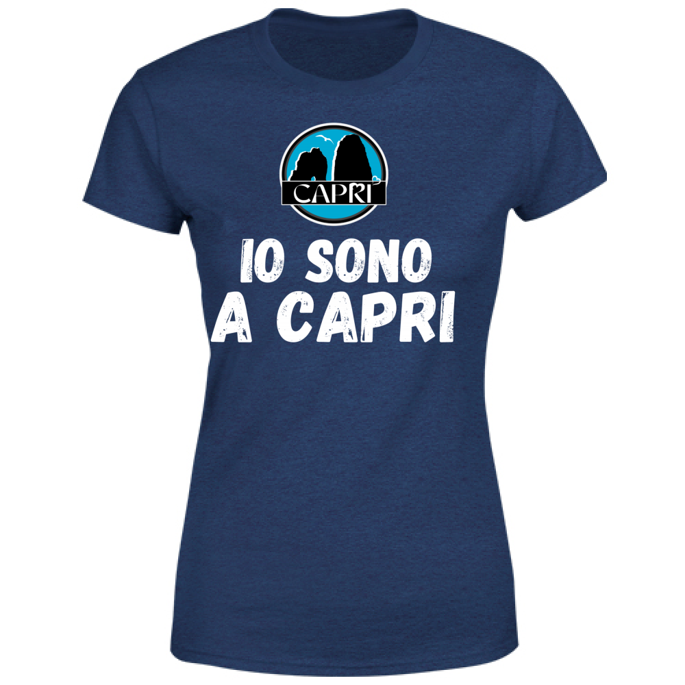 Women's T-Shirt I AM IN CAPRI WHITE WRITING