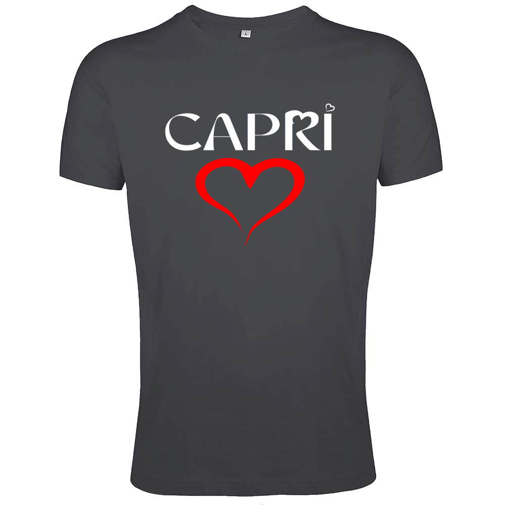T-Shirt Men Fit CUORE CAPRI ROSSO