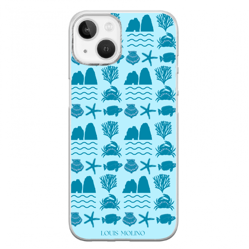 Rubber Cover iPhone 14 Plus FARAGLIONI SEA SPECIES CAPRI