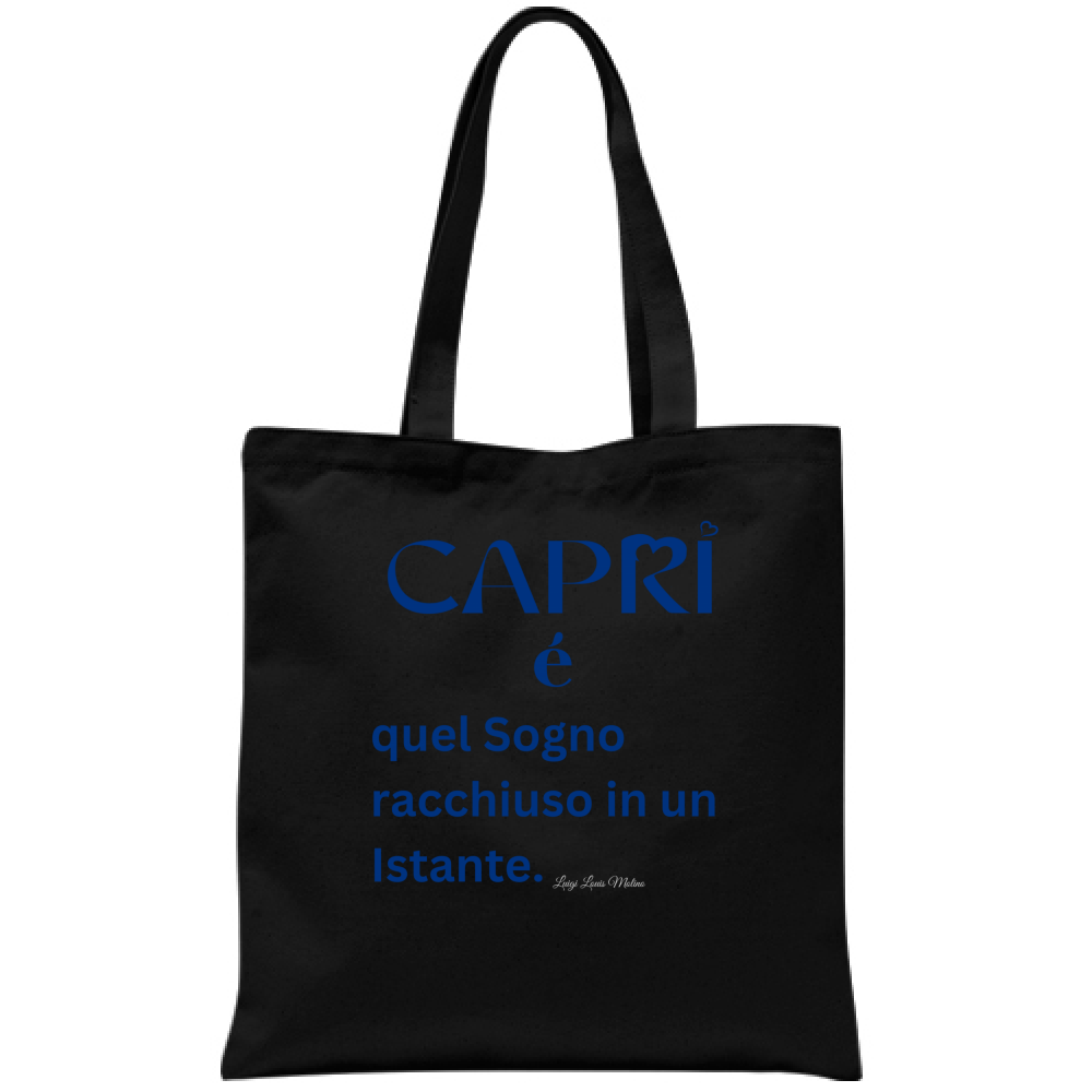 Capri Bag Dream enclosed in an instant written Blue