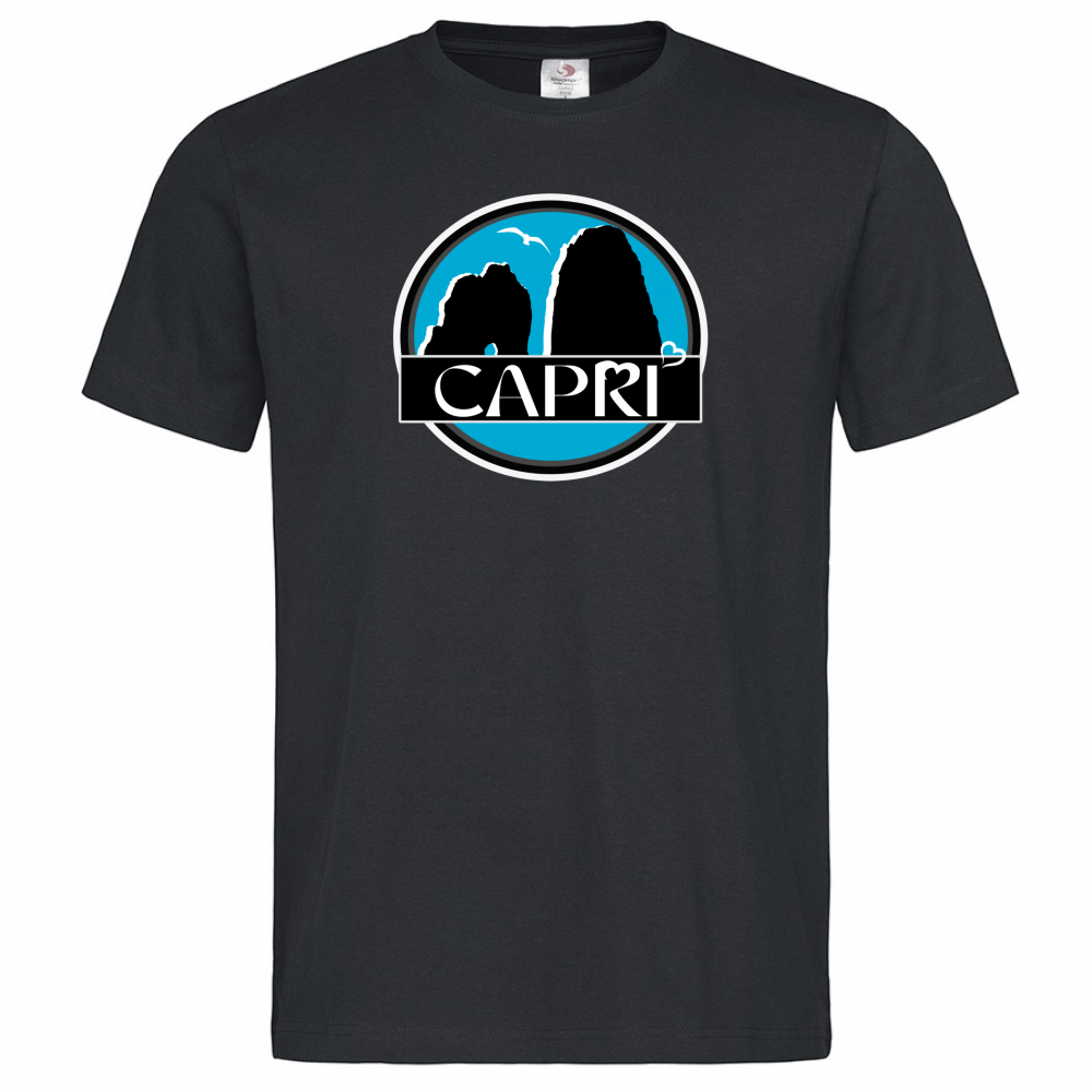 T-Shirt Men Premium CAPRI CERCHIO MAGICO CON  FARAGLIONI