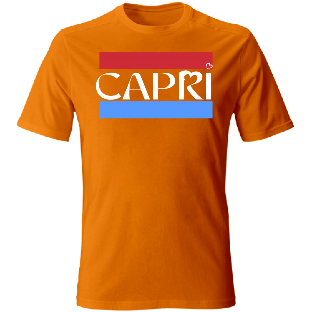 T-Shirt Bambino CAPRI FASCIA ROSSO BLUE BIANCO