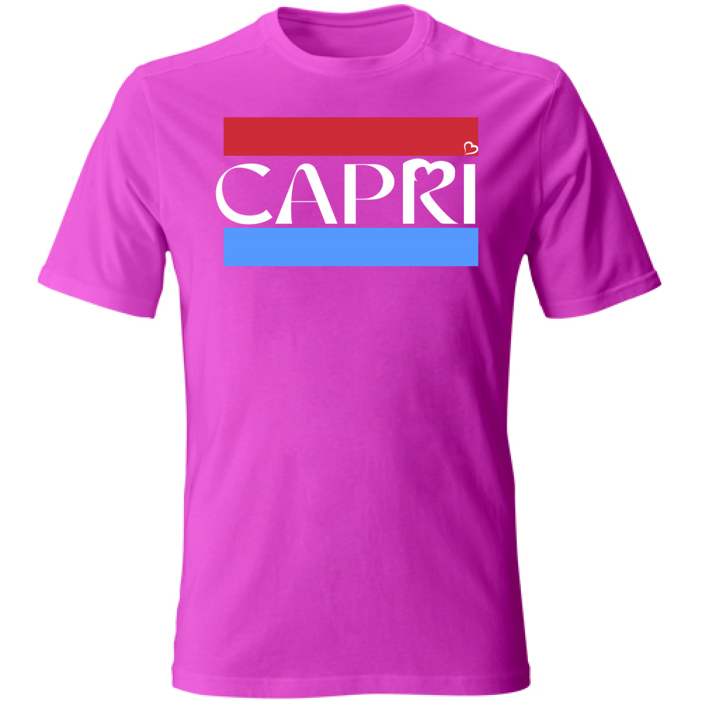 T-Shirt Bambino CAPRI FASCIA ROSSO BLUE BIANCO