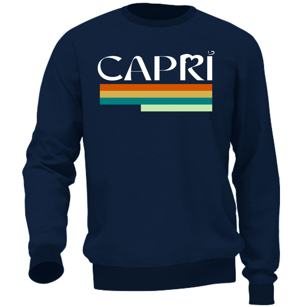 Unisex Sweatshirt CAPRI TECHNICAL COLOR WHITE WRITING