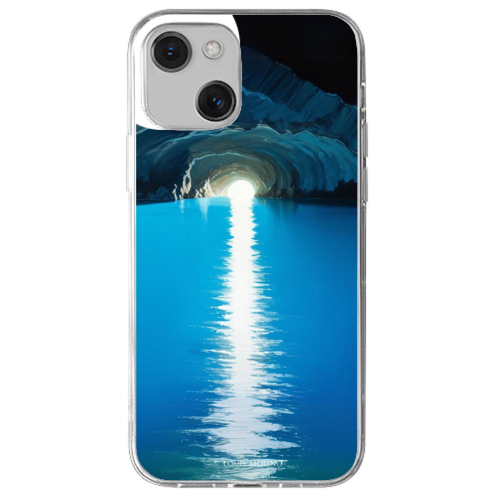 Rubber Cover iPhone 13 GROTTA AZZURRA PAINT