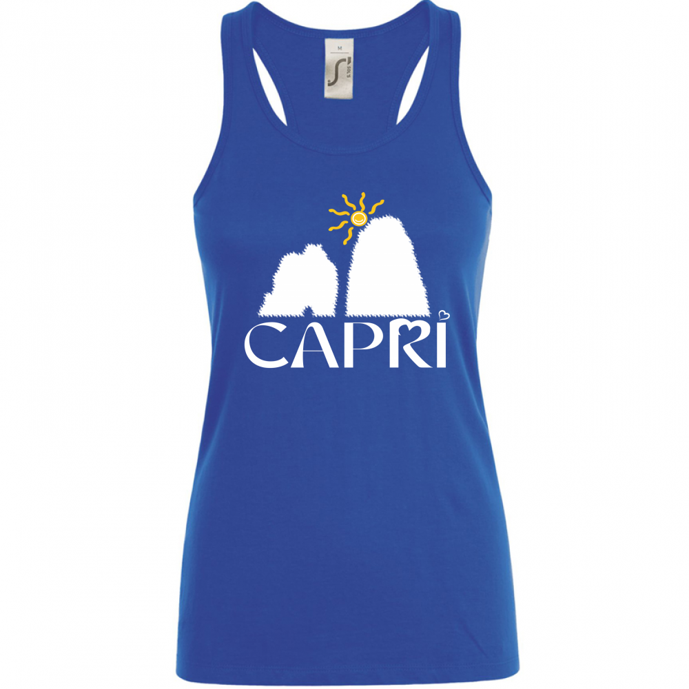 Canotta Donna CAPRI HAPPY FARAGLIONI WHITE