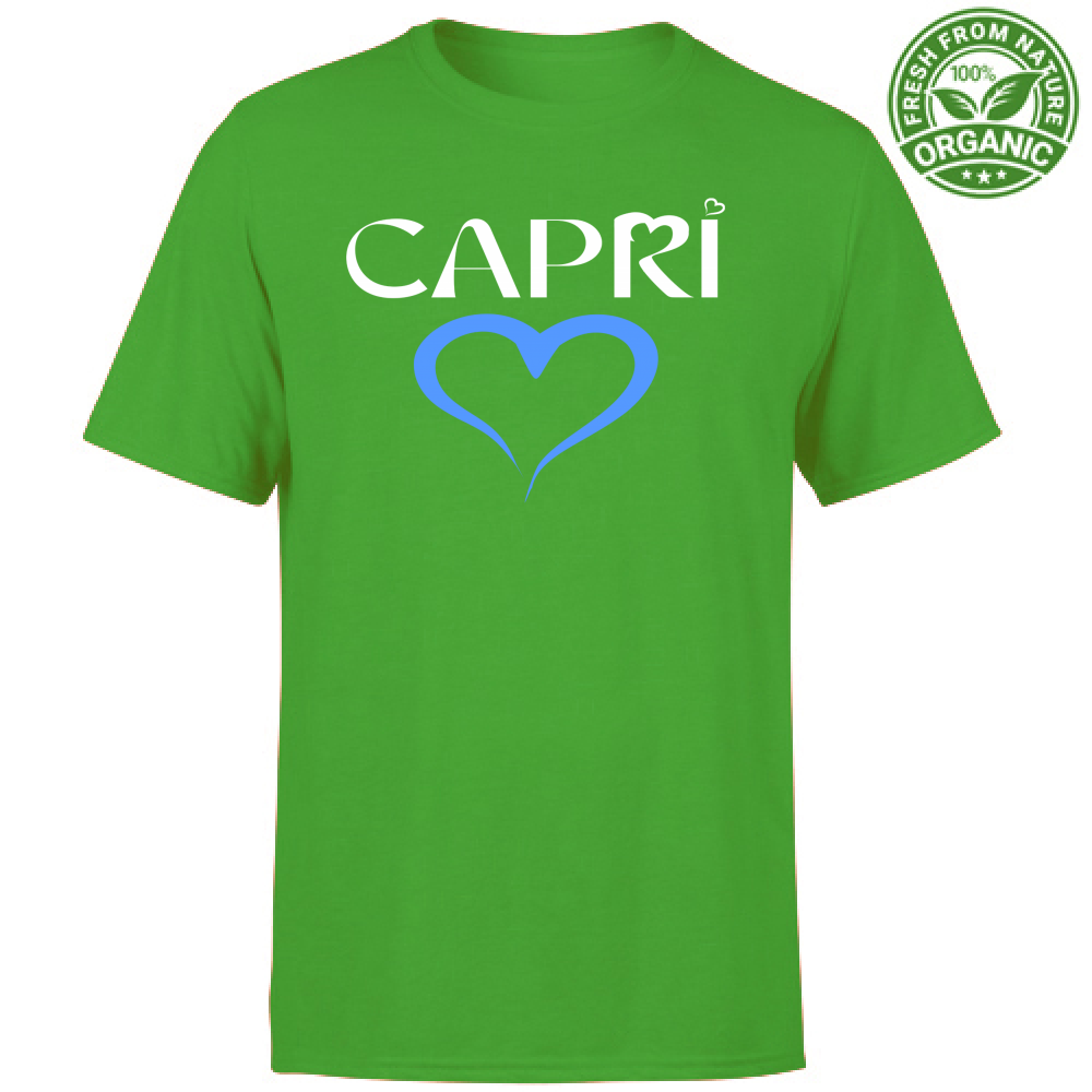 Unisex Organic T-Shirt CAPRI BLUE HEART