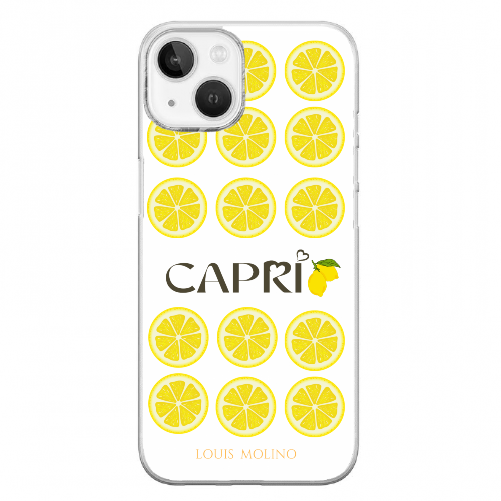 Rubber Cover iPhone 14 Plus LEMONS SLICE CAPRI